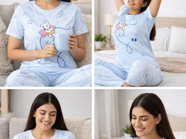 cute-sky-blue-women-night-suit-soft-cotton-sleepwear-set