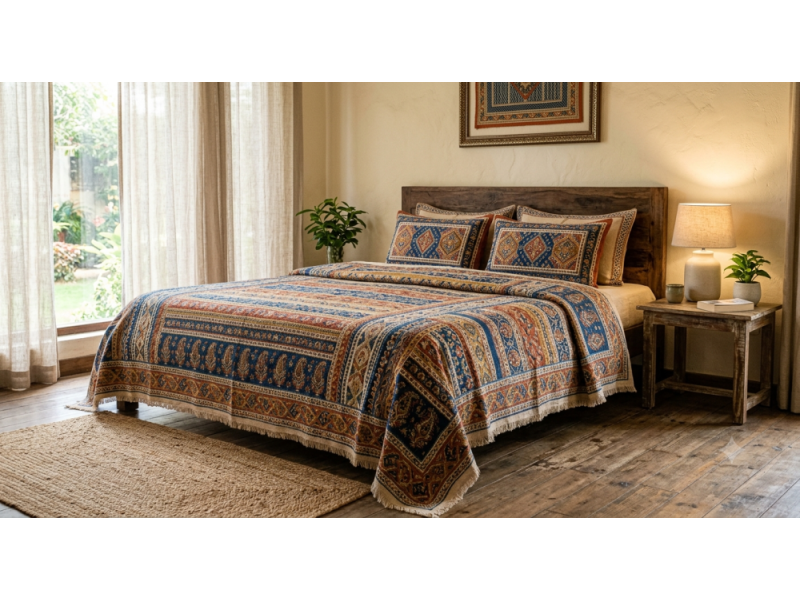 premium-handloom-cotton-bedspread-set-with-pillow-covers-small-0
