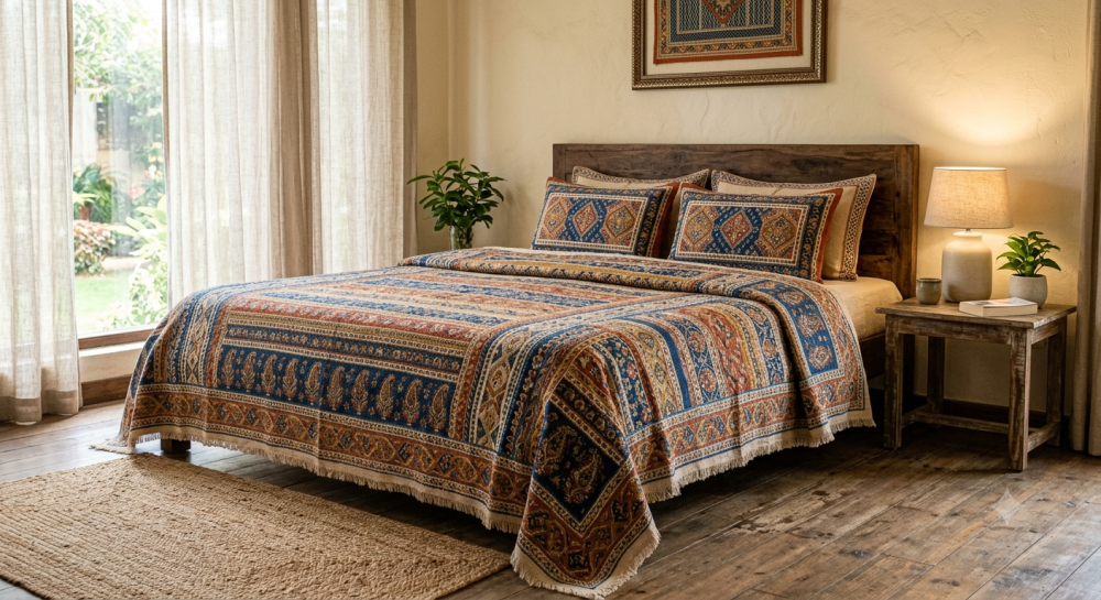 pure-cotton-double-bedsheets-with-pillow-covers-handloom-big-0