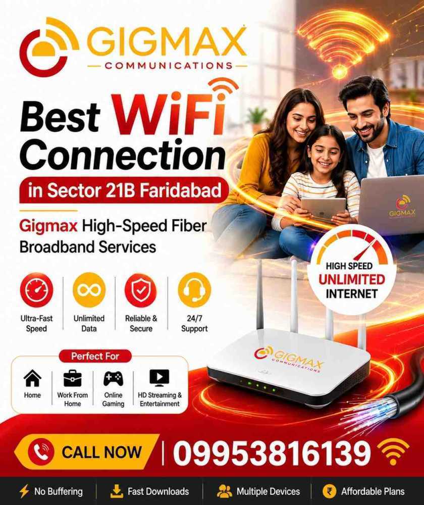 best-wifi-connection-in-sector-21b-faridabad-gigmax-broadband-services-big-0