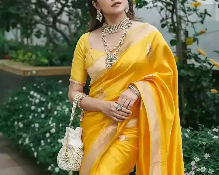 aura-benaras-yellow-handloom-banarasi-sarees-online