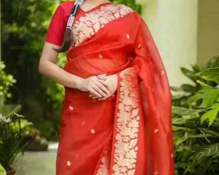 orange-pure-kora-silk-handloom-banarasi-saree