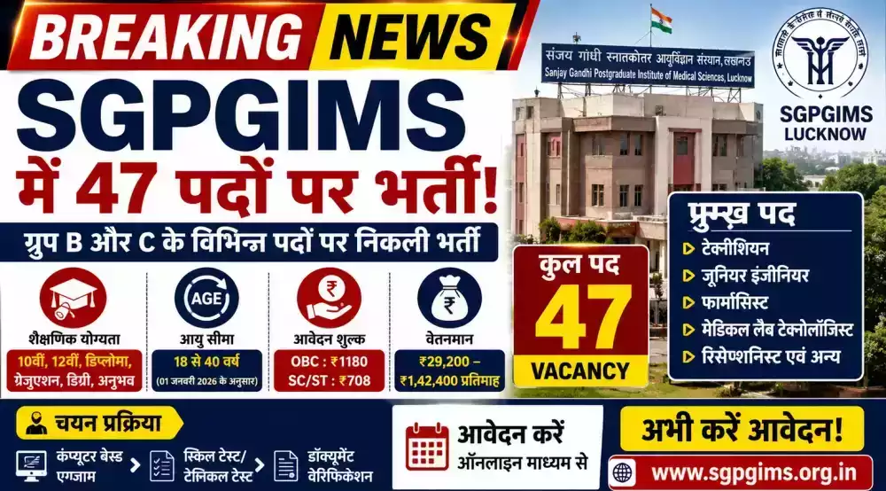 sgpgims-recruitment-2026-latest-vacancy-updates-and-apply-online-big-0
