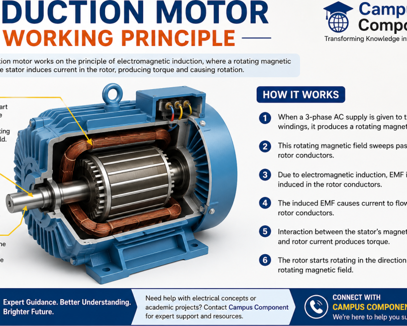 best-induction-motor-working-principle-learning-support-by-campus-component