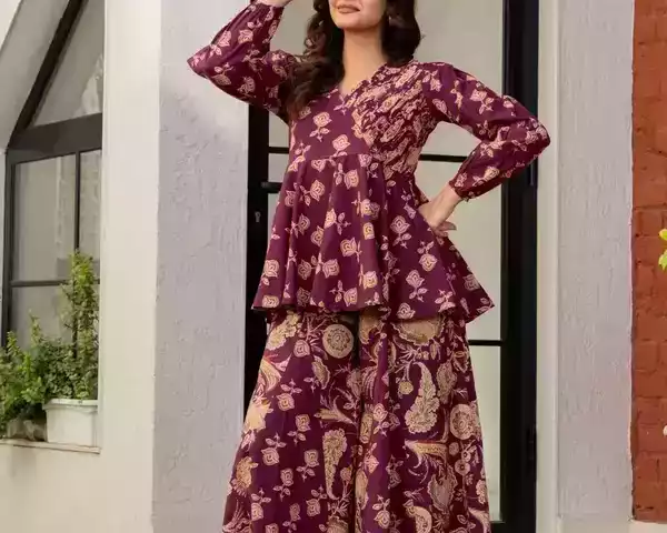 draksha-wine-printed-premium-cotton-co-ord-set
