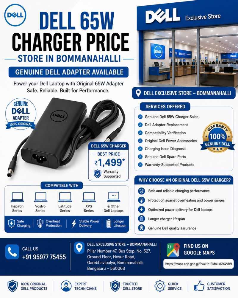 dell-65w-charger-price-store-in-bommanahalli-genuine-dell-adapter-big-0