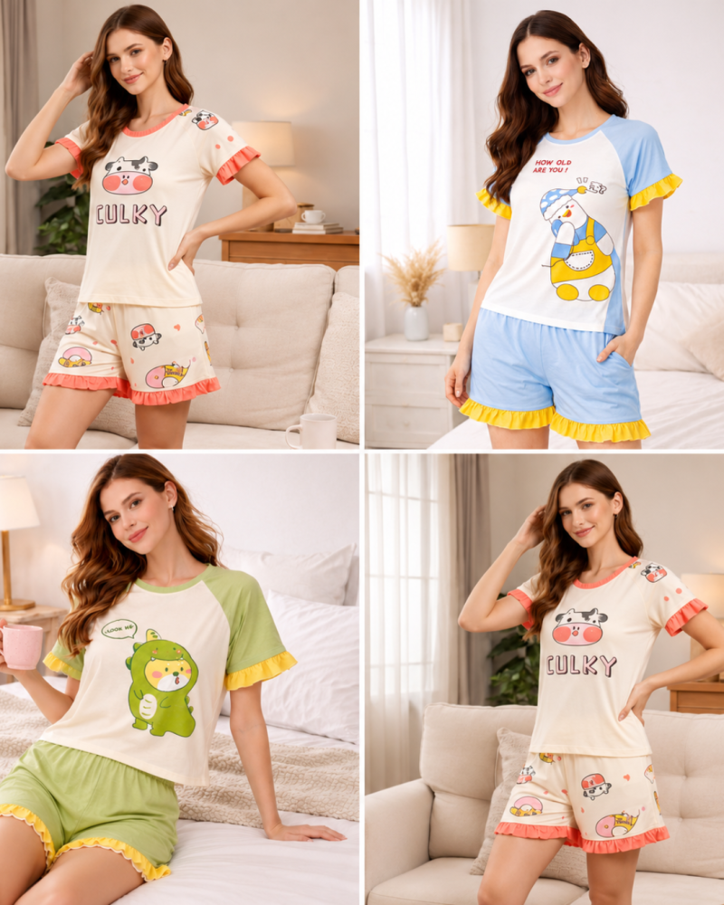 cute-printed-women-short-set-soft-stylish-summer-lounge-wear-big-0