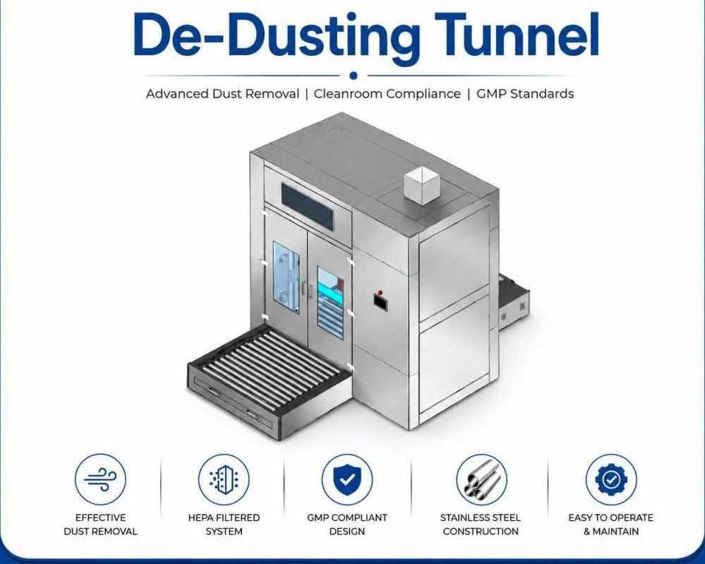 industrial-de-dusting-tunnel-supplier-pharma-industry
