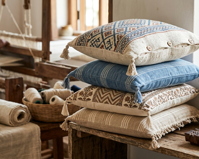 cotton-pillow-covers-handloom-245-gsm-18x27-inches-theindiglobal