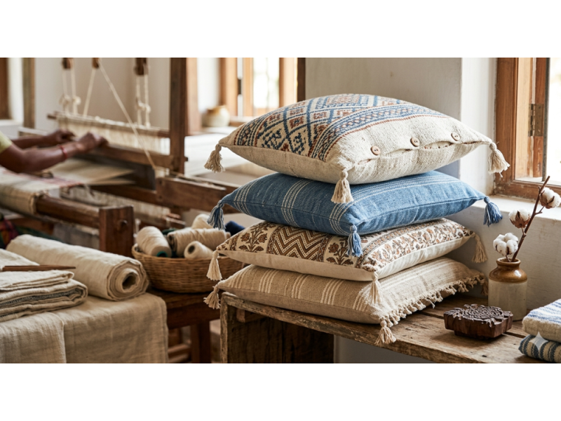 cotton-pillow-covers-handloom-245-gsm-18x27-inches-theindiglobal-small-0
