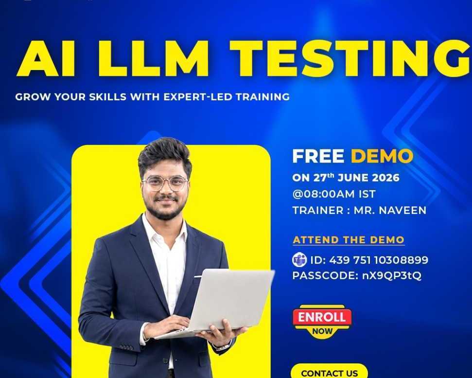ai-llm-testing-online-free-demo-join-on-june-27th