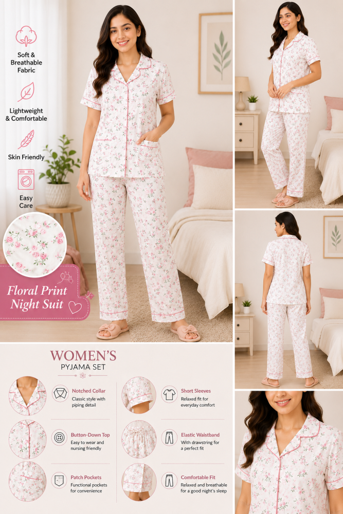 women-floral-printed-night-suit-set-half-sleeve-button-down-big-1