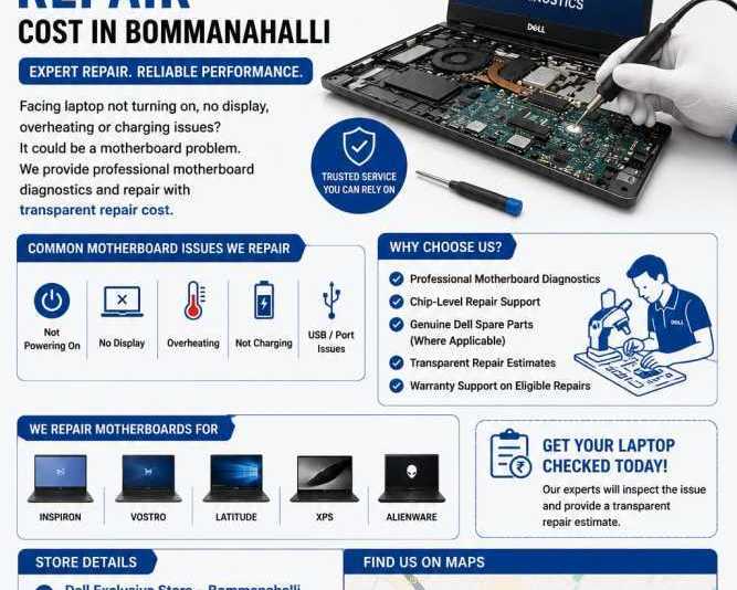 dell-laptop-motherboard-repair-cost-in-bommanahalli