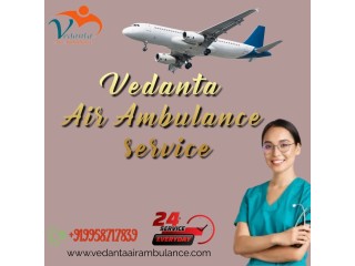 Vedanta Air Ambulance Service in Amritsar with Updated Medical Equipment
