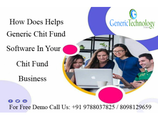 How Does Helps Genericchit Chit Fund Software In Chit Companies