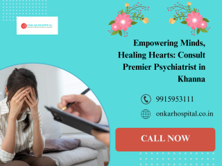 Get Comprehensive Depression Treatment in Khanna and Regain Your Quality of Life