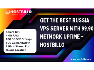Get the best Russia VPS Server With 99.90 Network Uptime - Hostbillo