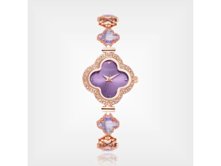 Purple Dial Rose Gold Watch