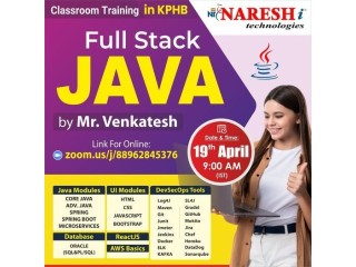 Best Full Stack Java Developer Online Training in Hyderabad 2024