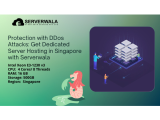 Protection with DDos Attacks Get Dedicated Server Hosting in Singapore with Serverwala
