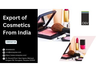 Exporting Cosmetics from India with OnnSynex