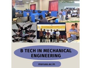 Mastering Machines: BTech in Mechanical Engineering