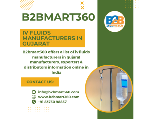 IV Fluids Manufacturers in Gujarat - B2bmart360