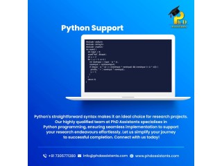 Implementation Service | Python support | PhD Assistance