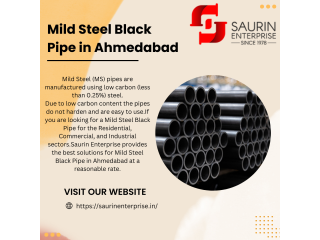 Get, High-quality Mild Steel Black Pipe in Gujarat, Gujarat