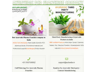 Top Ayurvedic Medicine Manufacturing Company in India