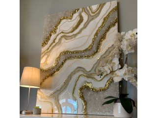 Modern Resin Wall Art online Available for purchase by woodensure