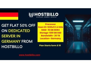 Get Flat 50% Off On Dedicated Server in Germany from Hostbillo