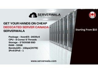 Get Your Hands On Cheap Dedicated Server Canada - Serverwala
