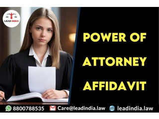 Lead india | leading legal firm | power of attorney affidavit