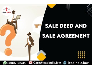 Lead india | leading legal firm | sale deed and sale agreement