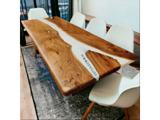 Buy Custom Epoxy Resin Dining Tables Online at Best Price in India From Woodensure