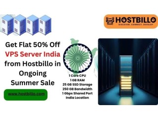 Get Flat 50% Off VPS Server India from Hostbillo in Ongoing Summer Sale