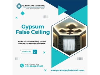Gypsum Board False Ceiling in Bangalore-Gyproc False Ceiling