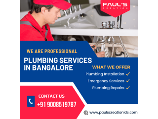 Paul's creation | Top Plumbing Services in Bangalore
