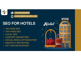 Capture more bookings with ShreyWebs' SEO for Hotels.