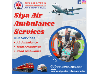 ICU Ventilator Air Ambulance Service in Patna - Siya Air Ambulance