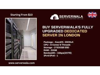Buy Serverwala’s Fully Upgraded Dedicated Server in London