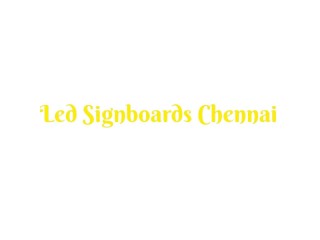 Signage Chennai