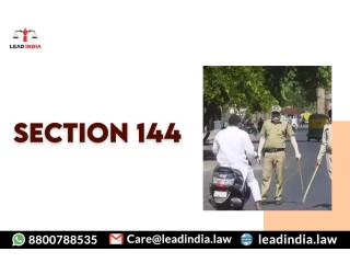 Lead india | leading legal firm | section 144