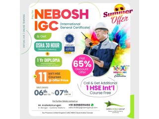 Join our NEBOSH IGC course at Green World Group!