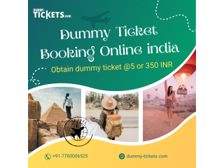 Dummy Ticket Booking Online india