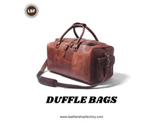 Premium leather duffle bag for mens - Leather Shop factory