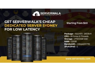 Get Serverwala’s Cheap Dedicated Server Sydney For Low Latency