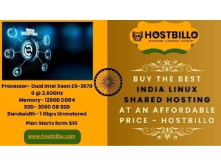 Buy The Best India Linux Shared Hosting at an Affordable Price - Hostbillo