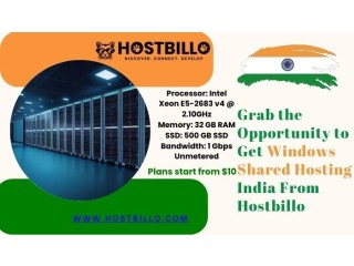 Grab the Opportunity to Get Windows Shared Hosting India From Hostbillo